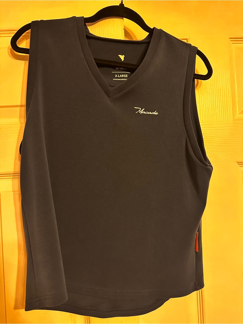 Navy Macade Golf V-Neck Sleeveless Top for Women